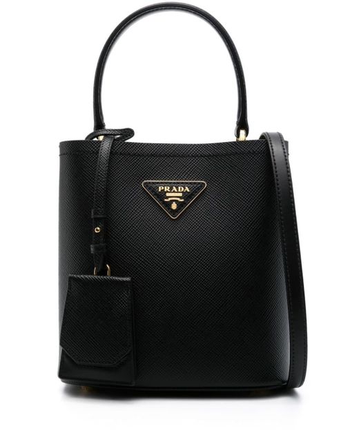 Prada bucket best sale bag black