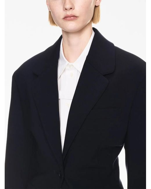 Off-White c/o Virgil Abloh Blue Single-breasted Structured Blazer