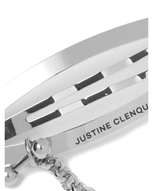 Justine Clenquet White Lisa Hair Clip