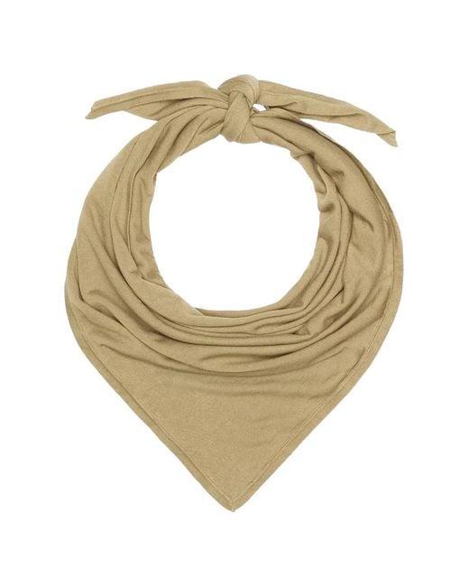 Totême Metallic Triangular Scarf