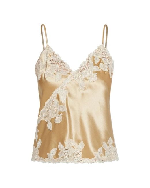 By Malene Birger Natural Lace-Trim Blouse