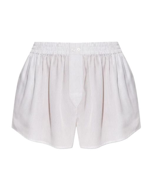 Alexander Wang ストライプ ショートパンツ White