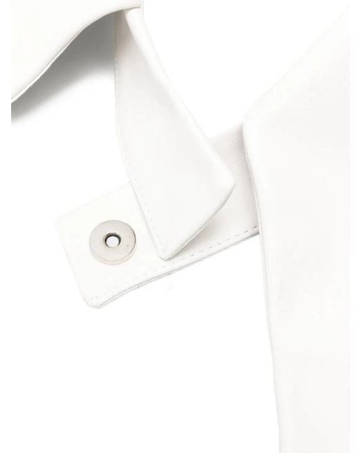 MITILIANE COUTURE White Leather Tie