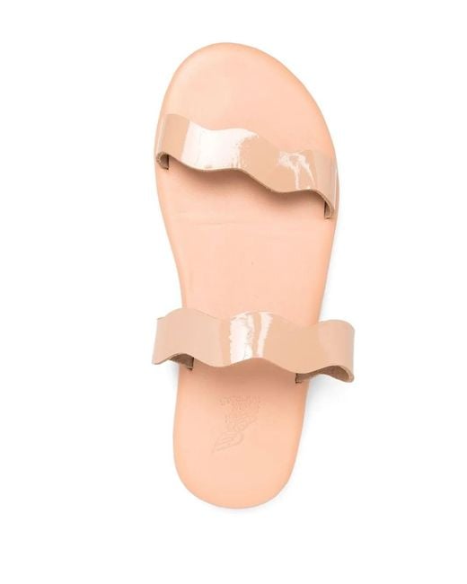 Ancient Greek Sandals Pink Kastos Double-Strap Sandals