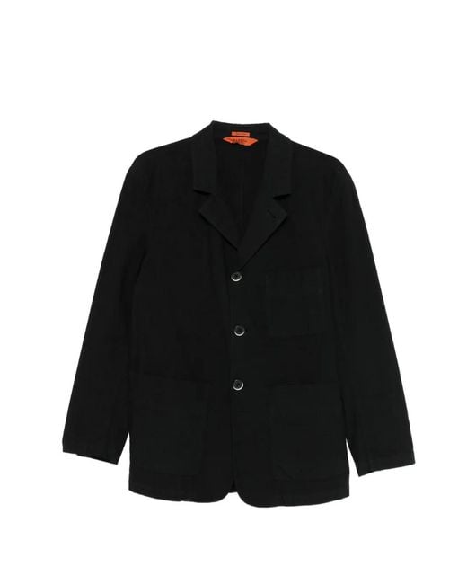 Barena Black Velona Buttoned Jacket for men