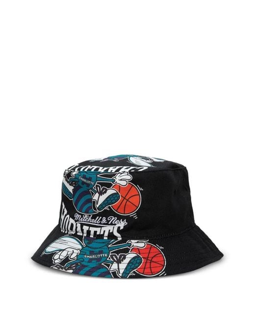 Mitchell & Ness White X Nba Hardwood Classics Charlotte Hornets Bucket Hat for men
