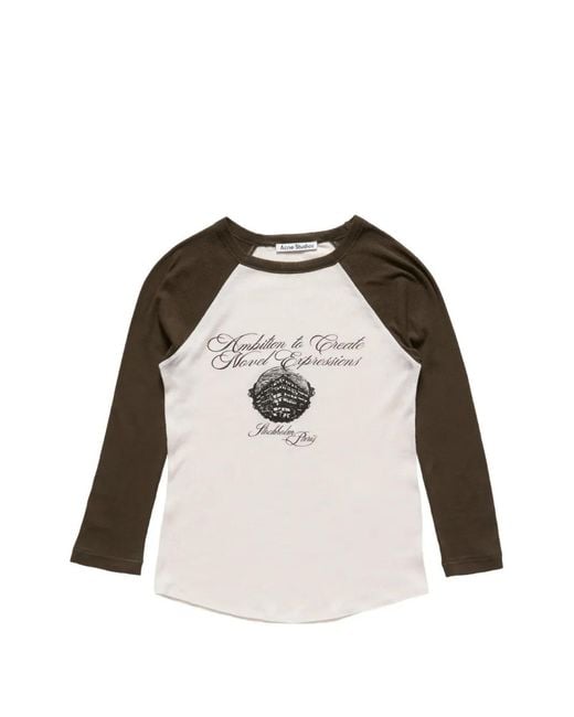 Acne Black Jersey T-Shirt With Logo