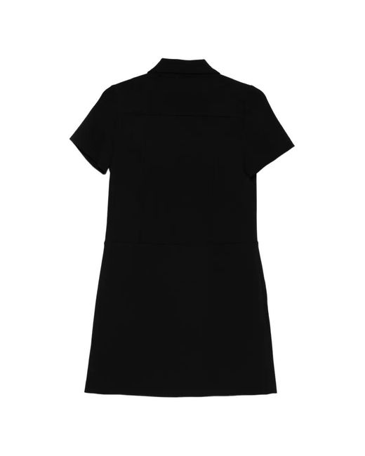 DKNY Black Button Pocket Mini Dress