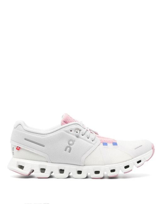 On Shoes White Cloud 5 Push Panelled-design Sneakers