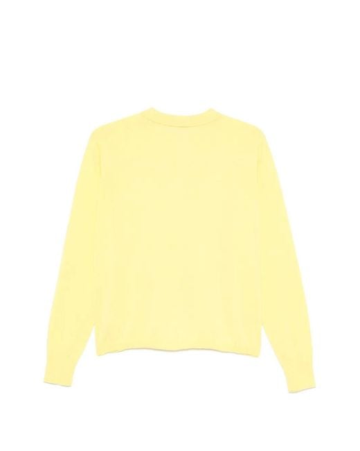 Aspesi Yellow Buttoned Cardigan