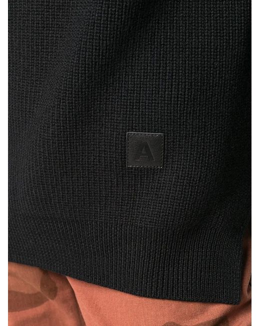 Ambush Black Gerippter Strickpullover