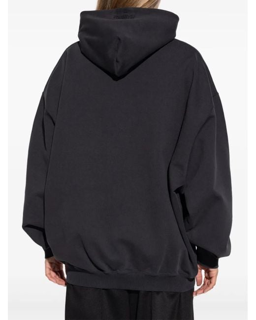 Vetements Blue Printed Hoodie