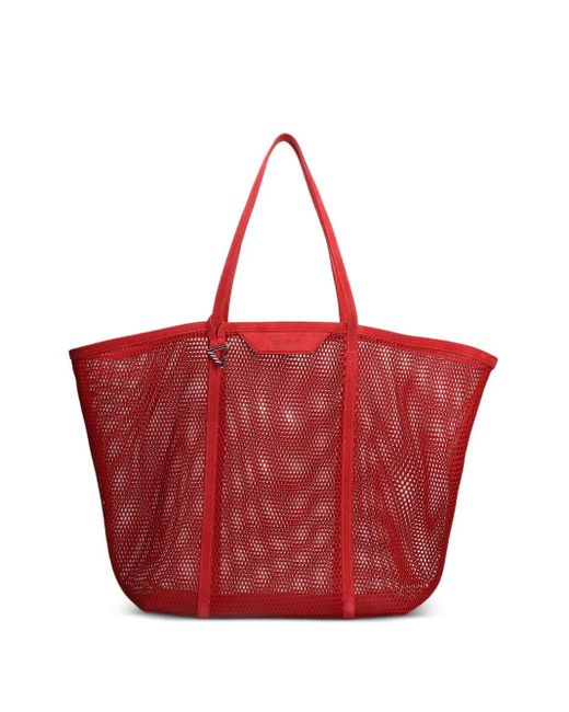 The Attico Red Via Del Mare Tote Bag