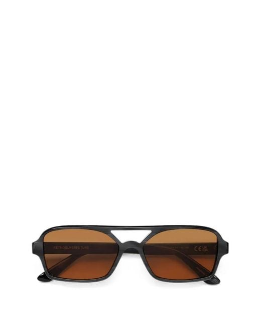 Retrosuperfuture Brown Vico Sunglasses