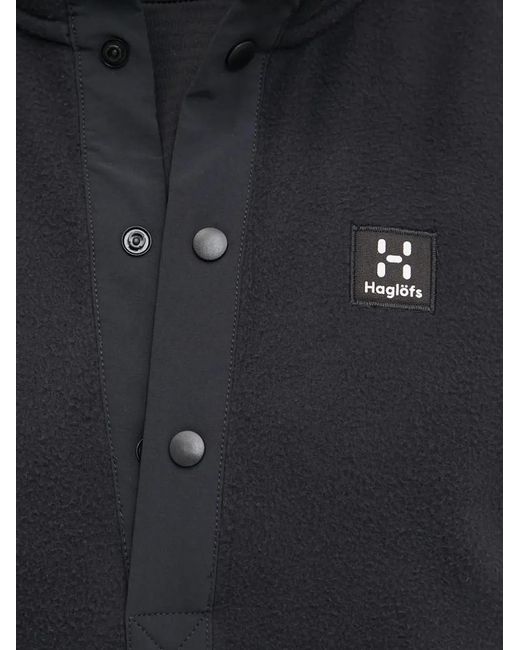 Haglöfs Gray Mora Half-Buttoned Sweatshirt for men