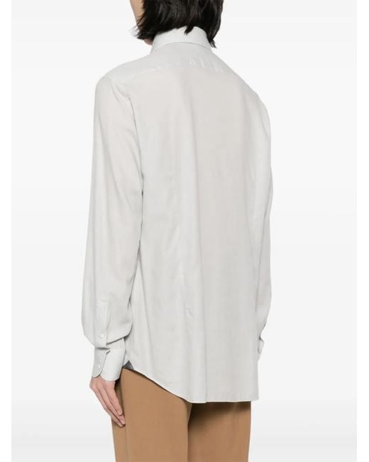 Camicia Button-Down di Corneliani in White da Uomo