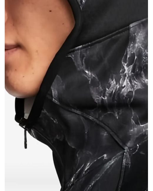 Nike Gray Spotlight Marbled Hooded Jacket for men