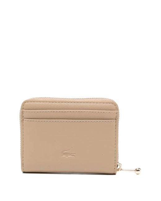 Lacoste Natural Zip-Around Wallet