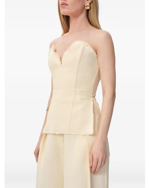 Concepto Natural Fringed Corset