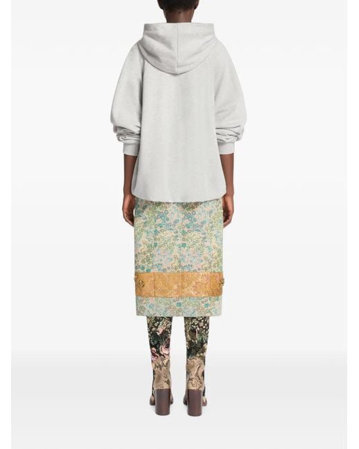 Sudadera Drapeada Con Capucha Dries Van Noten de color White