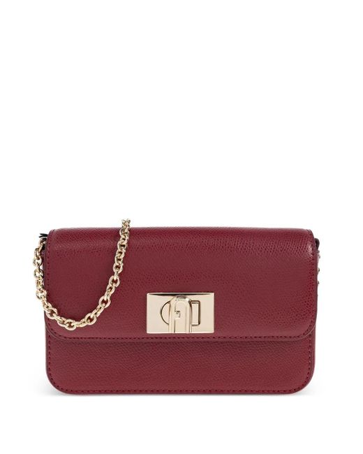 Furla Purple Mini 1927 Umhängetasche mit Kettenriemen