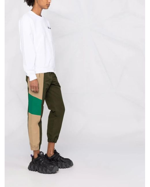 Sudadera con logo Marker y cuello redondo Off-White c/o Virgil Abloh de color White