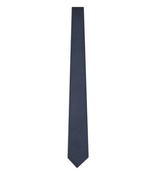 Emporio Armani Strukturierte Krawatte in Blue für Herren