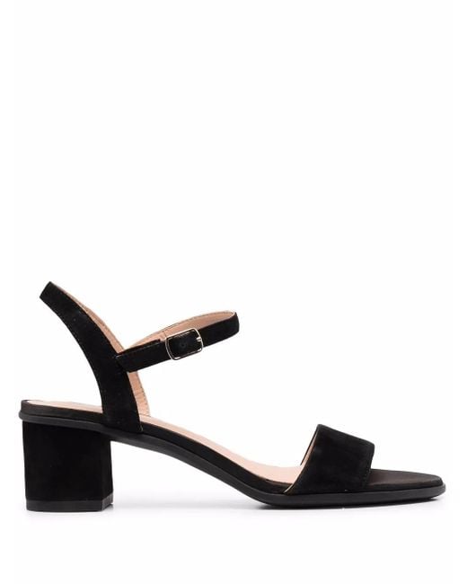 Geox Black Aurely 50 Suede Sandals