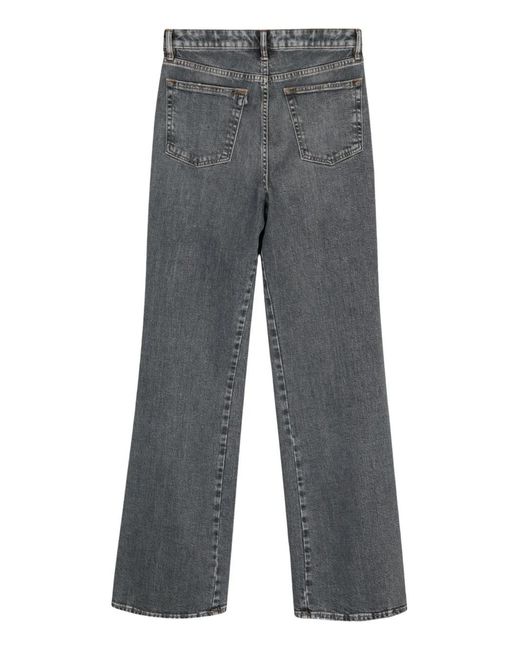 3x1 Gray Farrah Flared Jeans