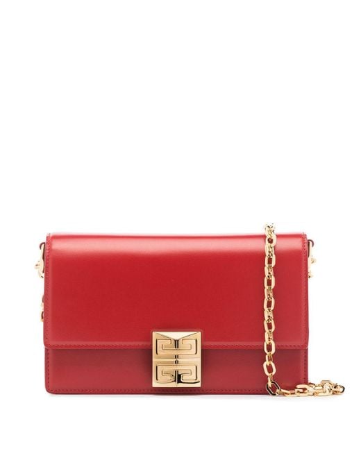 Petit sac à bandoulière à motif 4G Givenchy en coloris Red