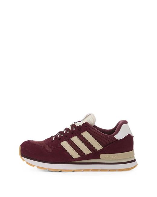 Adidas Brown Zx 500 Panelled Low-Top Sneakers