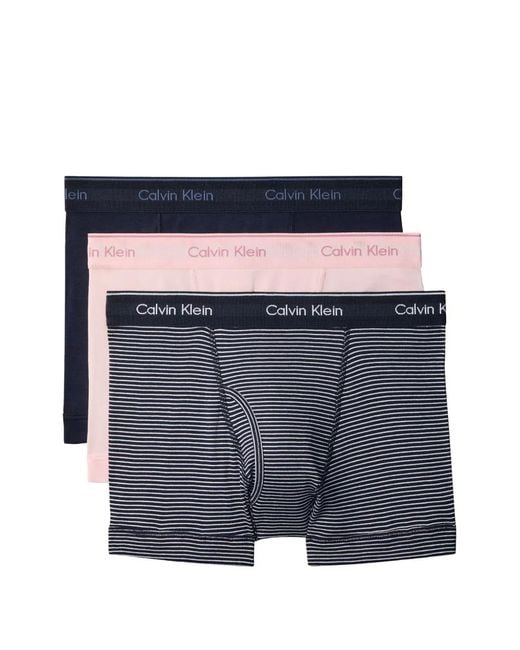Calvin Klein Gestreepte Slip in het Blue voor heren
