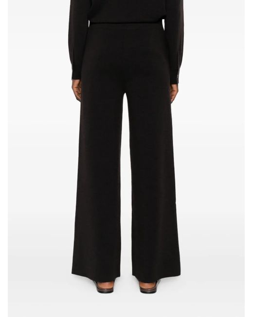 P.A.R.O.S.H. Black Straight Hem Trousers