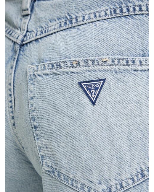 Guess Blue Bellflower Wide-Leg Jeans
