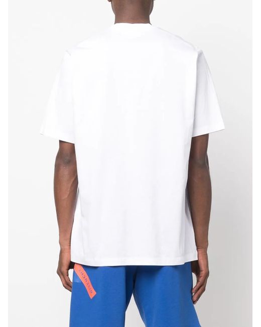 DSquared² White Ibrahimovic X Cotton T-shirt for men