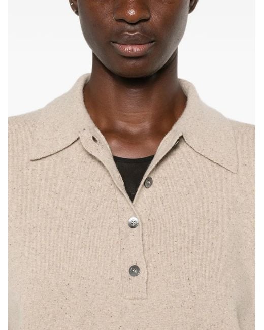 Rohe Natural Button-Fastening Polo-Collar Sweater