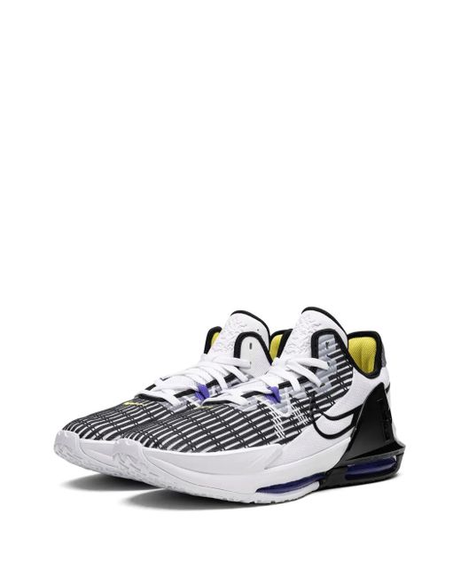 Nike White Lebron Witness Vi "Lakers Home" Sneakers
