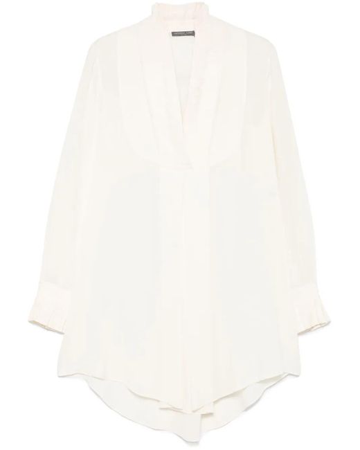 Alexander McQueen シルクブラウス White