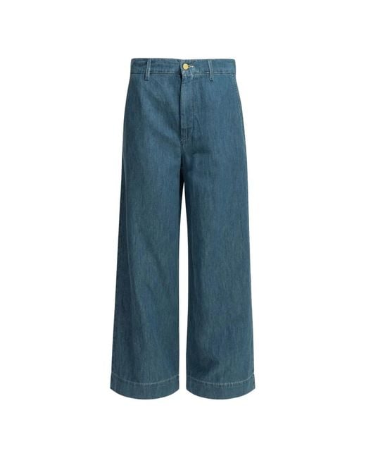 Max Mara Blue Wide-Leg Jeans