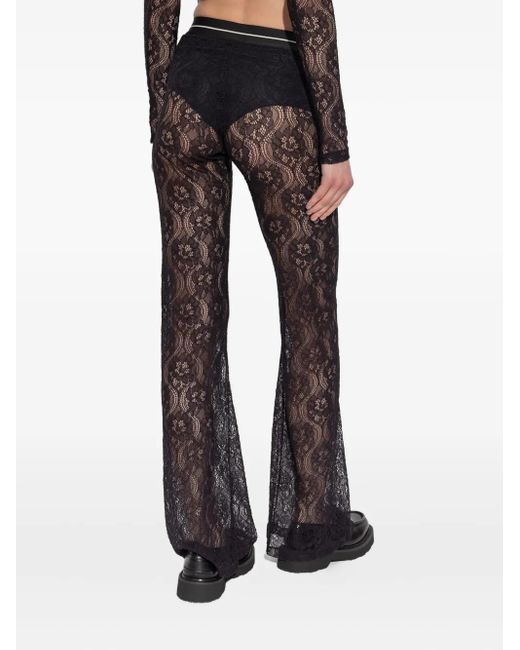 Palm Angels Blue Lace Trousers