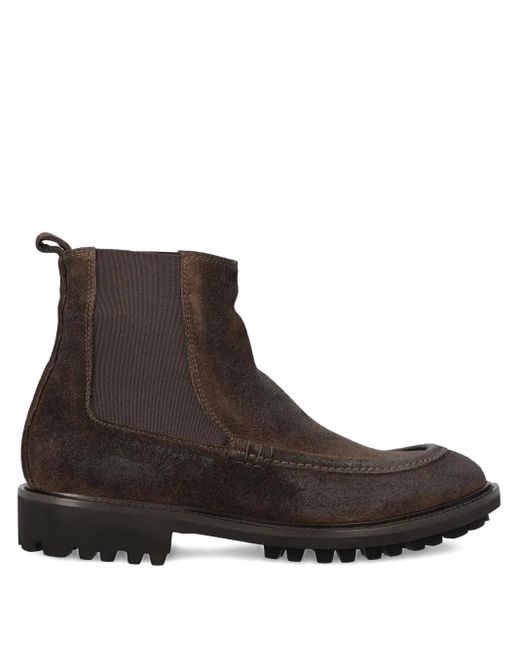 Tagliatore Wildlederstiefel mit elastischen Einsätzen in Brown für Herren