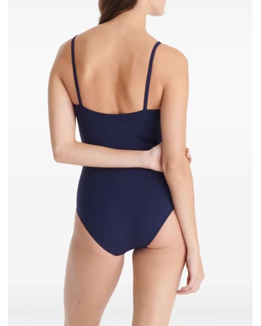 Eres Blue Cotier One-Piece Tank Swimsuit For