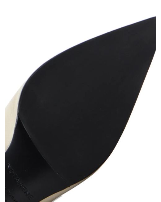 Notabene Natural 40Mm Gaia Pointed-Toe Leather Pumps
