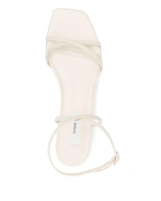 Totême  レザーサンダル White
