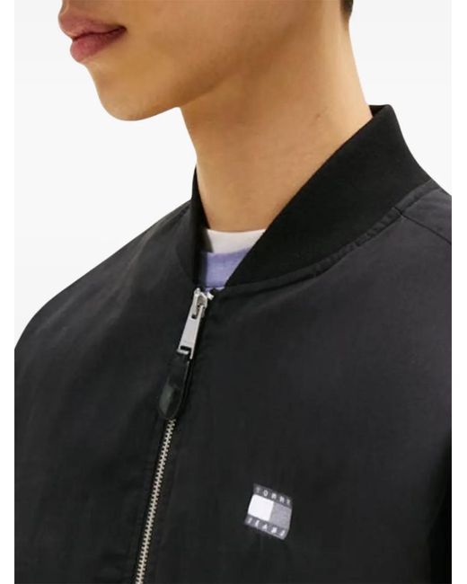Tommy Hilfiger Black Veste Bomber À Patch Logo for men