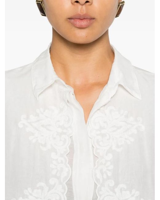 Forte_forte White Embroidered Shirt