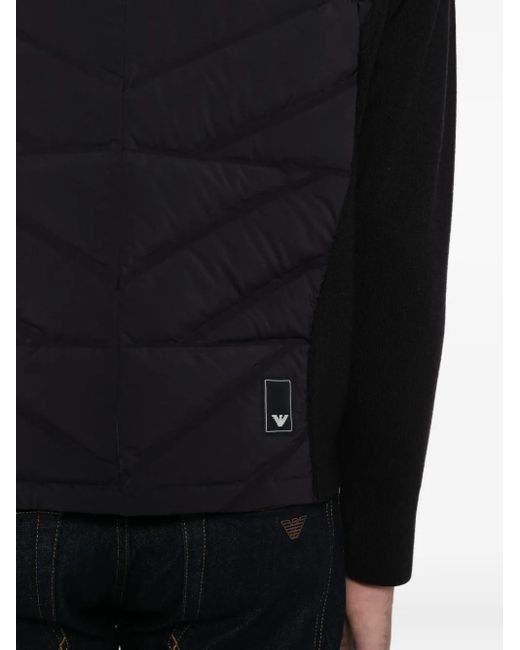 メンズ Emporio Armani パデッドジャケット Black