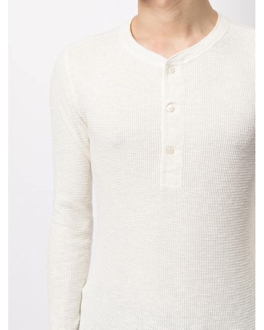 RRL White Waffle-Knit Jumper for men