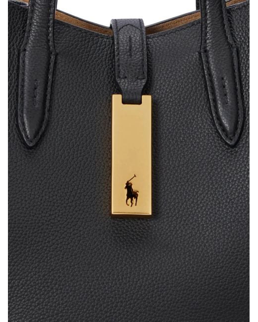 Polo Ralph Lauren Black Small Polo Id Tote Bag
