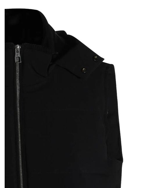Montecore Black Hooded Padded Gilet for men